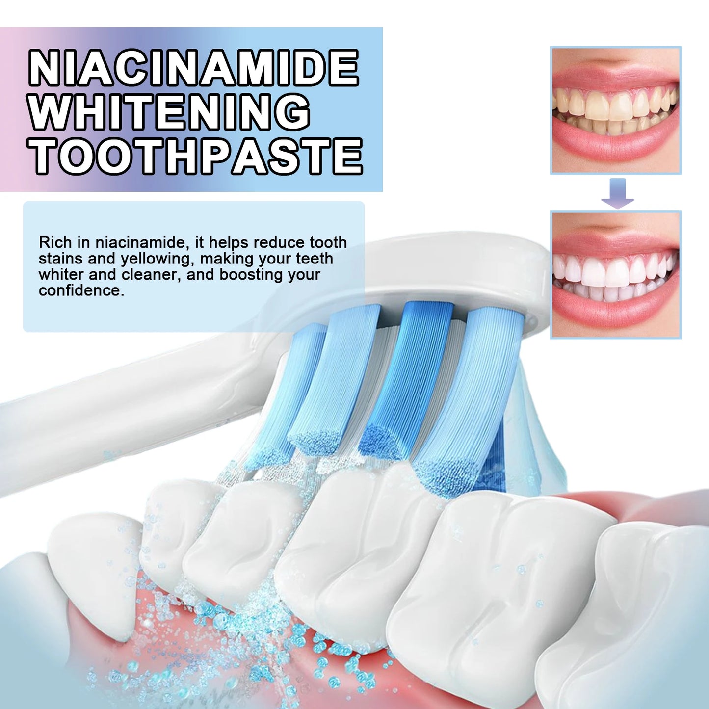 Niacinamide Whitening Toothpaste | Brighten Teeth & Fresh Breath