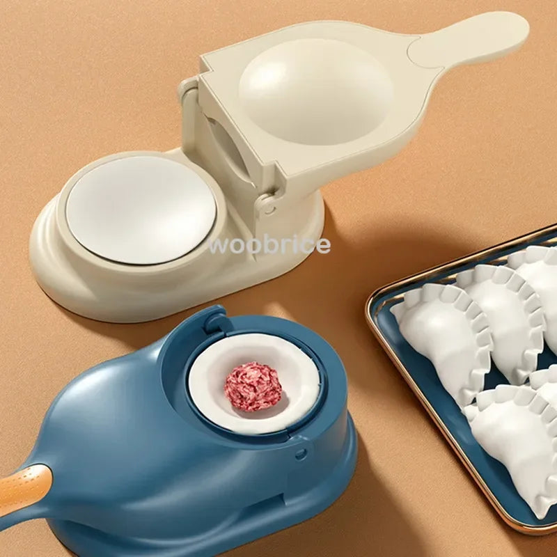 2-in-1 Dumpling Maker Kit – Wrapper Presser & Ravioli Mold