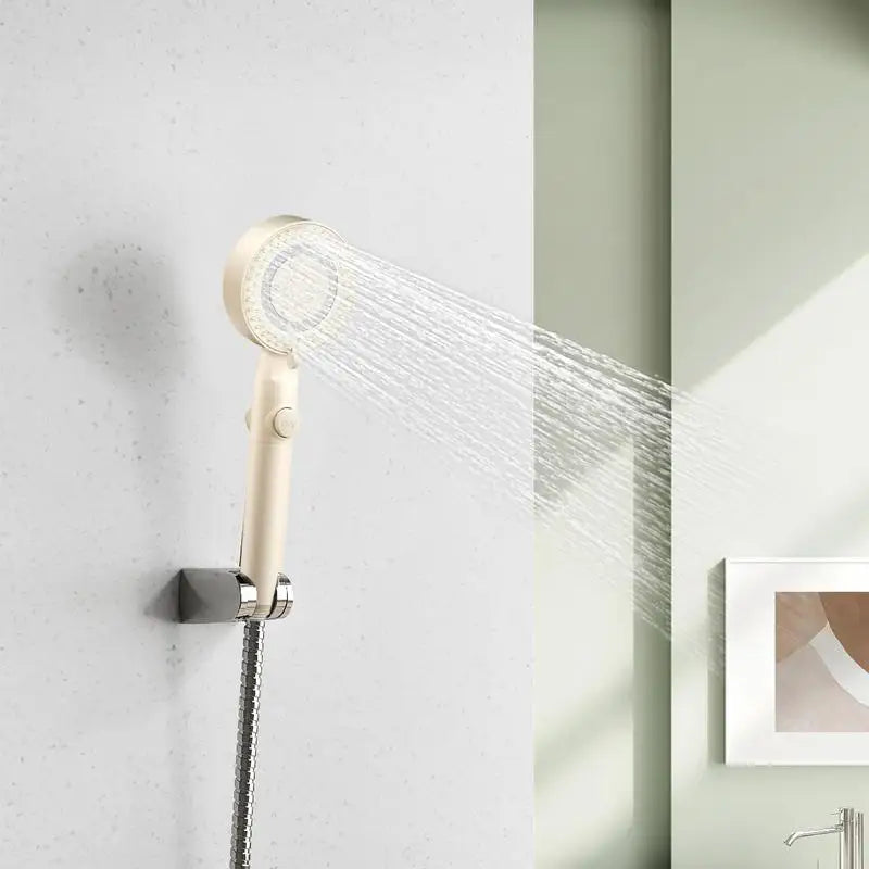 Filtered Handheld Shower Head Adjustable 5-Mode Bathroom Shower Nozzle Multilayer Filtration Bathing Sprayer Hotel Home Bathroom Peaceful Pleasures Health and Wellness