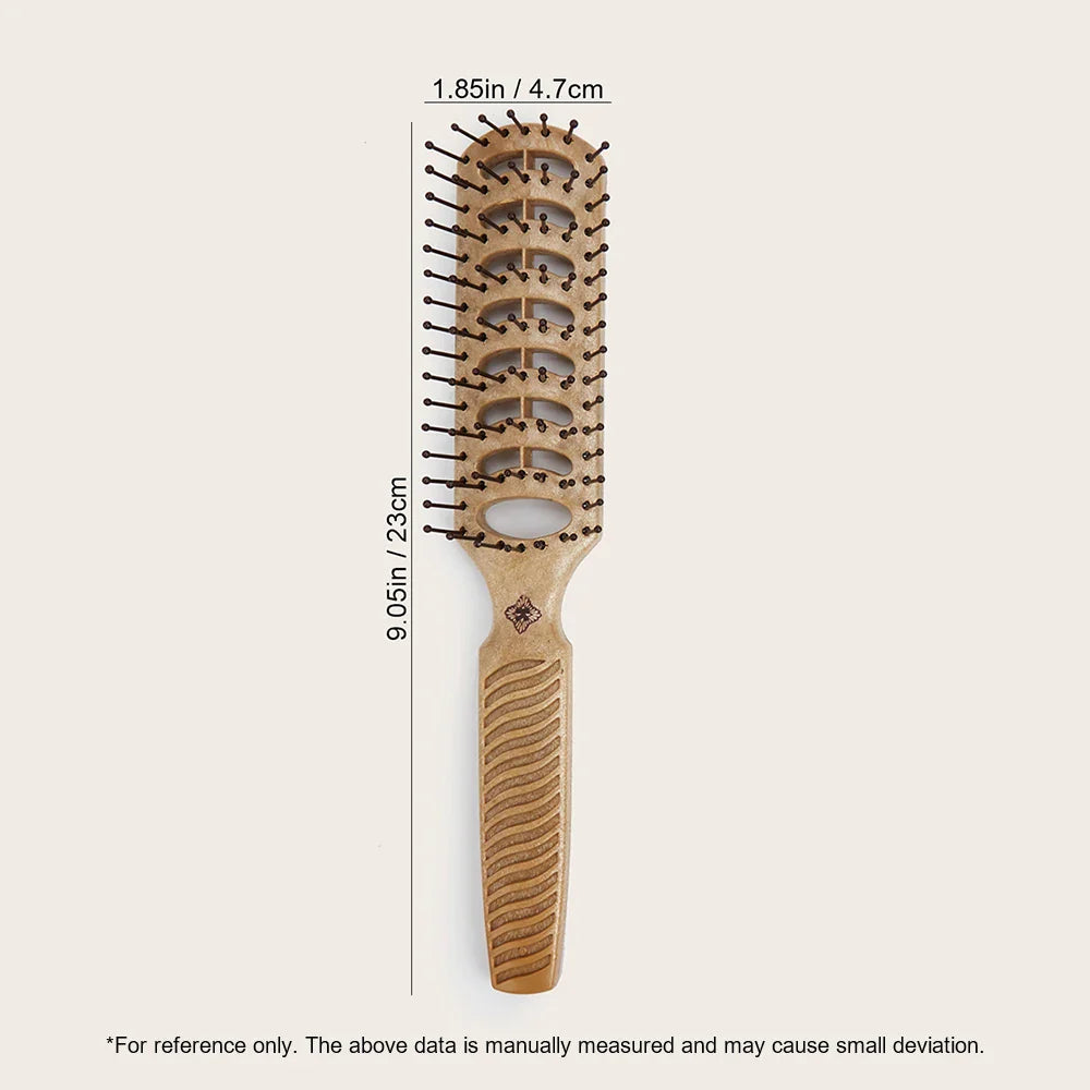 Wooden Wide-Tooth Hair Comb | Scalp Massage & Styling Brush