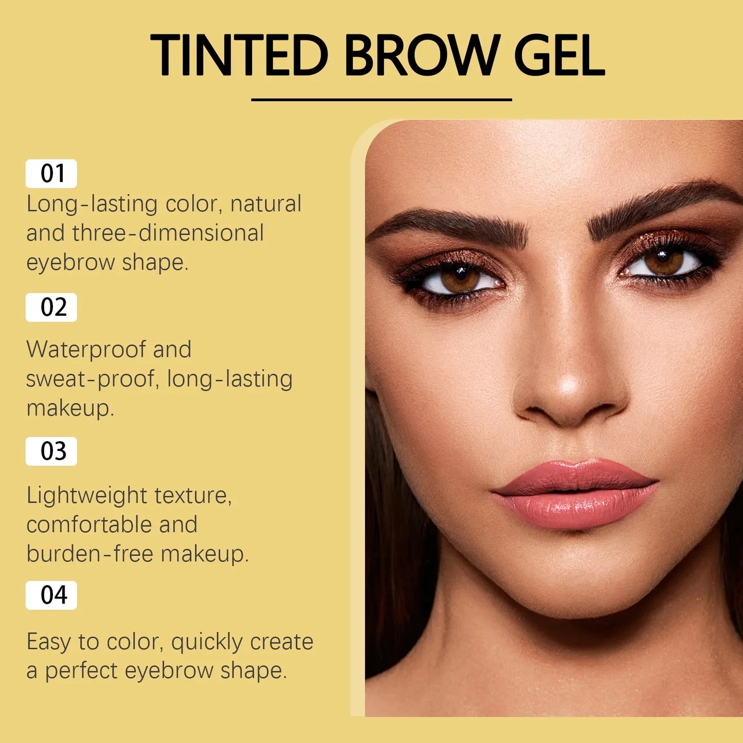 Zephoco Waterproof Eyebrow Tint Gel – Long-Lasting Dye Cream