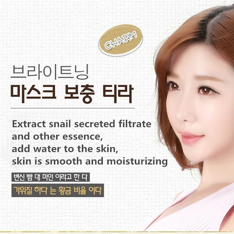 BIOAOUA Snail Mucin Sheet Mask – Anti-Aging & Whitening K-Beauty