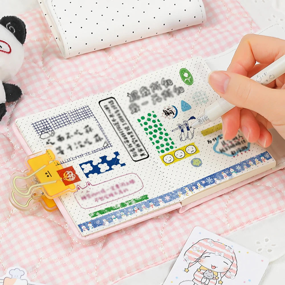 Polka Dot M5 Leather Notebook Instagram Diary DIY Portable Pocket