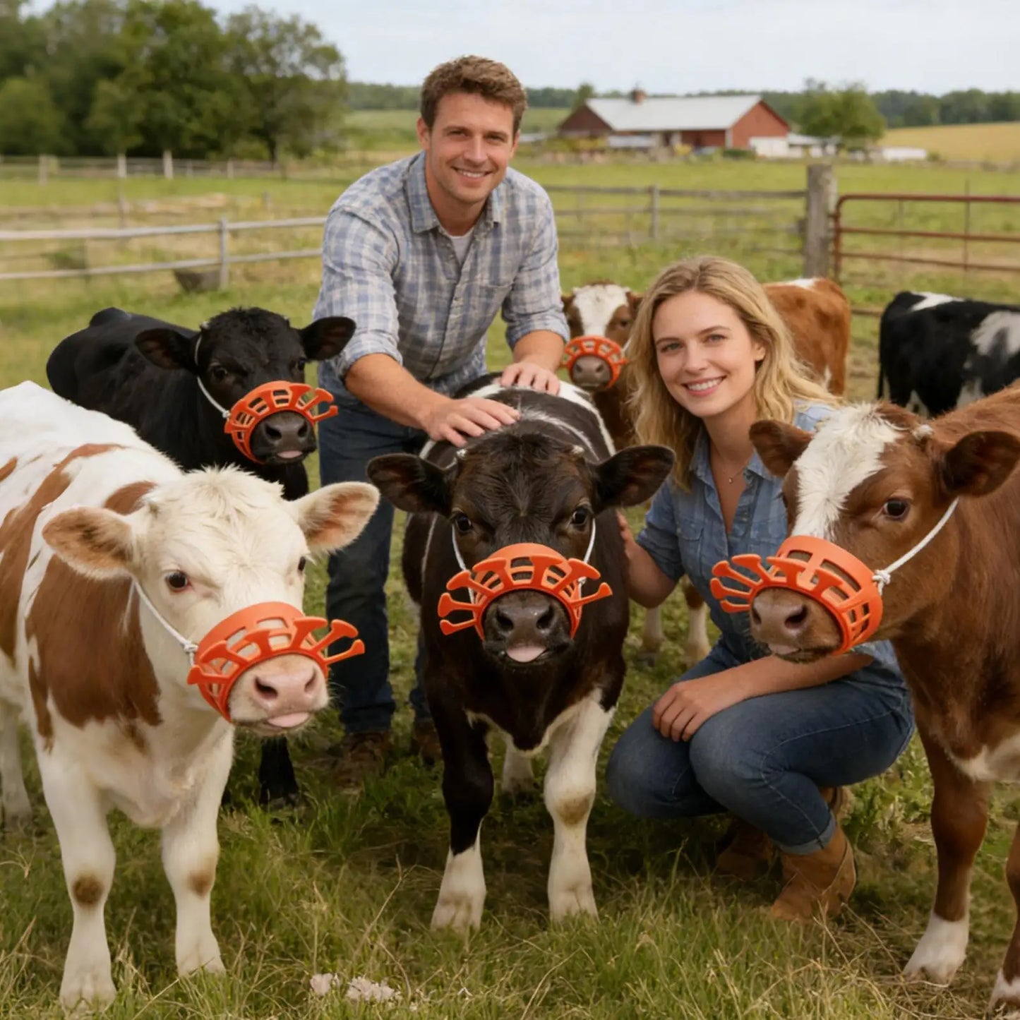 Calf Weaner for Cattle Breathable Comfortable Easy Installation Calf Weaning Thick Clip for Farmers Professionals Herd Managers Peaceful Pleasures Health and Wellness