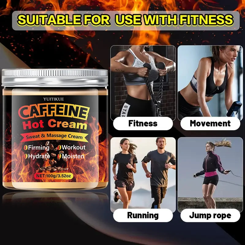 YUITIKUE Caffeine Hot Cream 100g | Thermogenic Body Sculpting