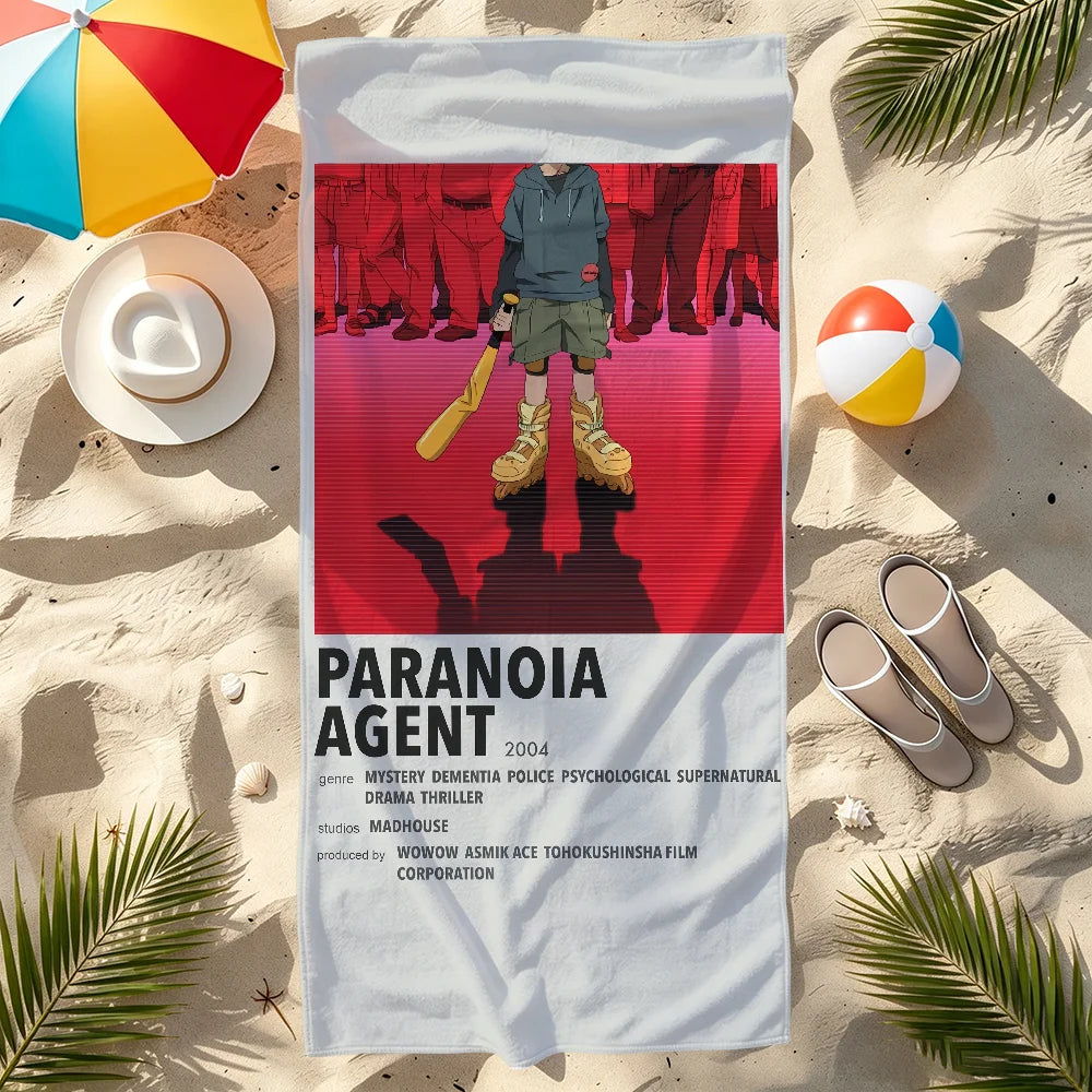 Anime Quick-Dry Beach Towel | Soft Pool Towel for Travel & Gym Quick-Dry Beach Towel Peaceful Pleasures Health and Wellness