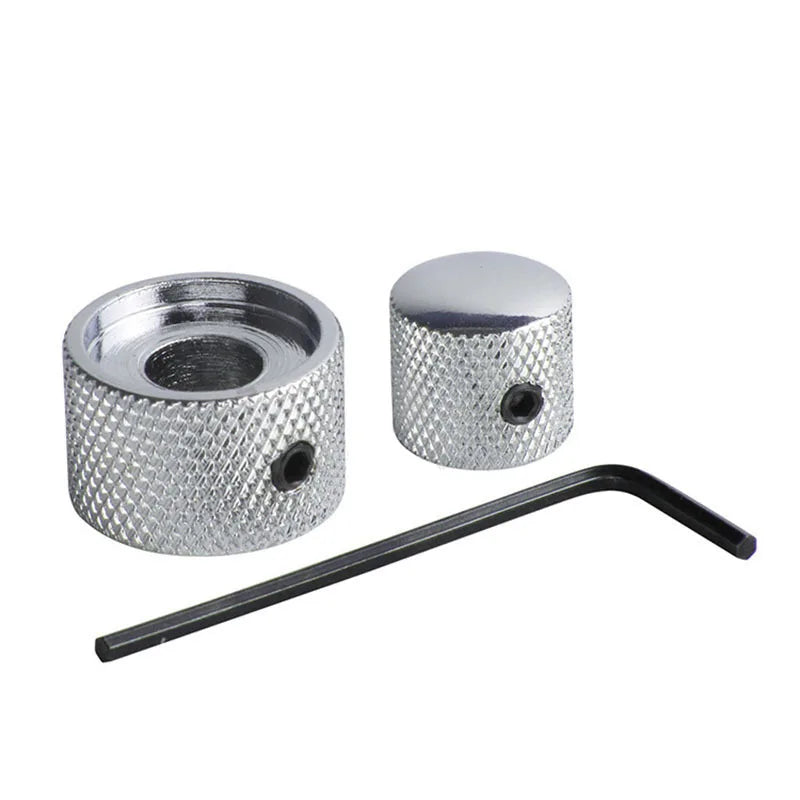 1 Dual Concentric Tone Volume Blend Control Knobs Domed Allen Wrench