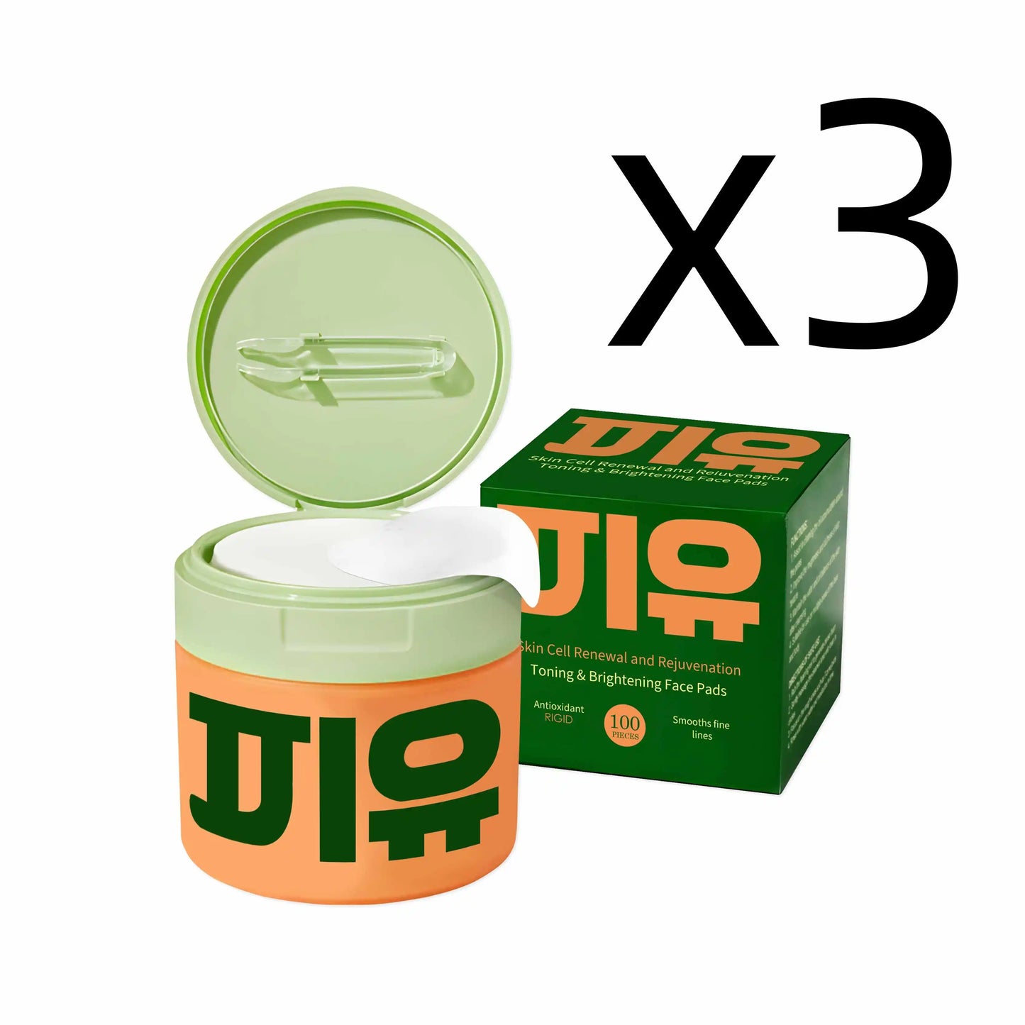 Centella Moisturizing Pads Deep Cleaning Improve Dullness Softening Keratin Brighten Enhance Skin Elasticity Facial Care Pads Peaceful Pleasures Health and Wellness 3x100PCS 100PCS