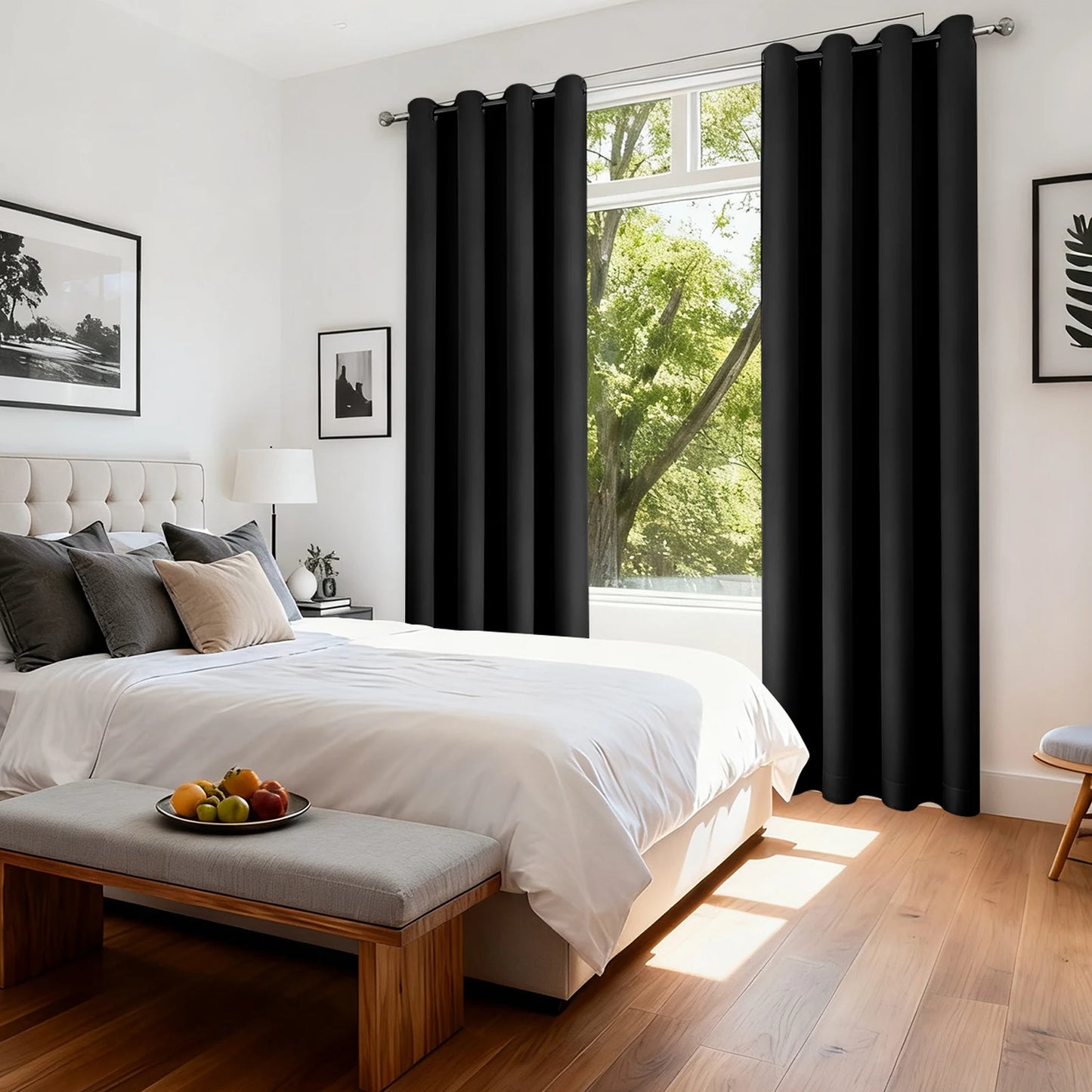 100% Blackout Grommet Curtains | Thermal Insulated Privacy Drapes