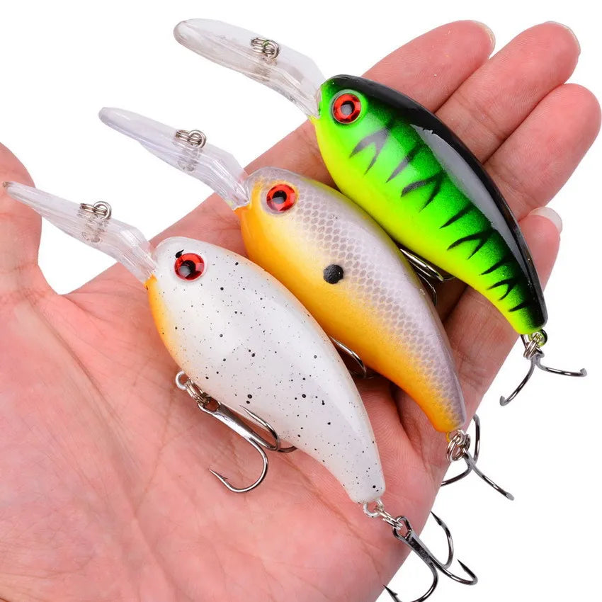 2026 For Angling Random 3/5/8PCS Mini Crank Fishing Lure Set 10CM/15G High Quality Swimbait Wobble Biomimetic Artificial Bait Peaceful Pleasures Health and Wellness