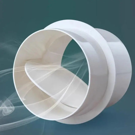 New Draft Blocker Damper Ventilation Check Valve Draught Back Shutter For Inline Ducting Kitchen Home Ventilation Grill Peaceful Pleasures Health and Wellness 110mm
