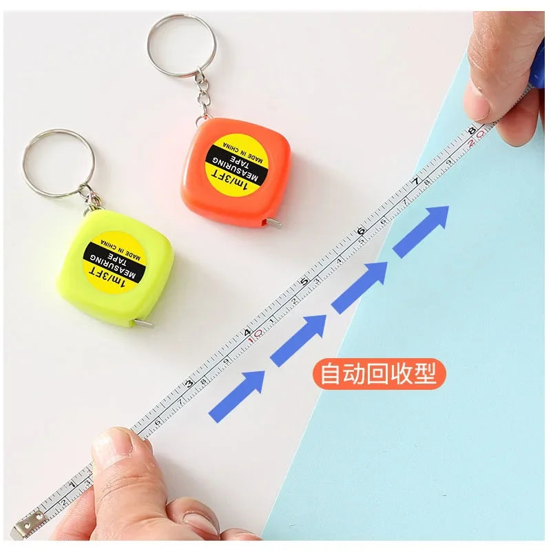 Mini Retractable Keychain Tape Measure | 1.5M Waterproof Pocket