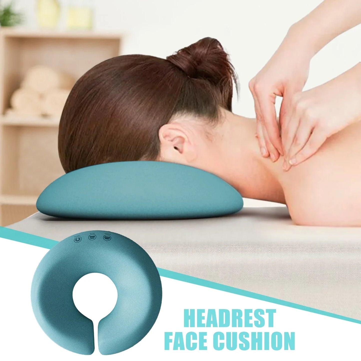 Spa Massage Table Face Cushion – Ergonomic Foam Headrest Pillow