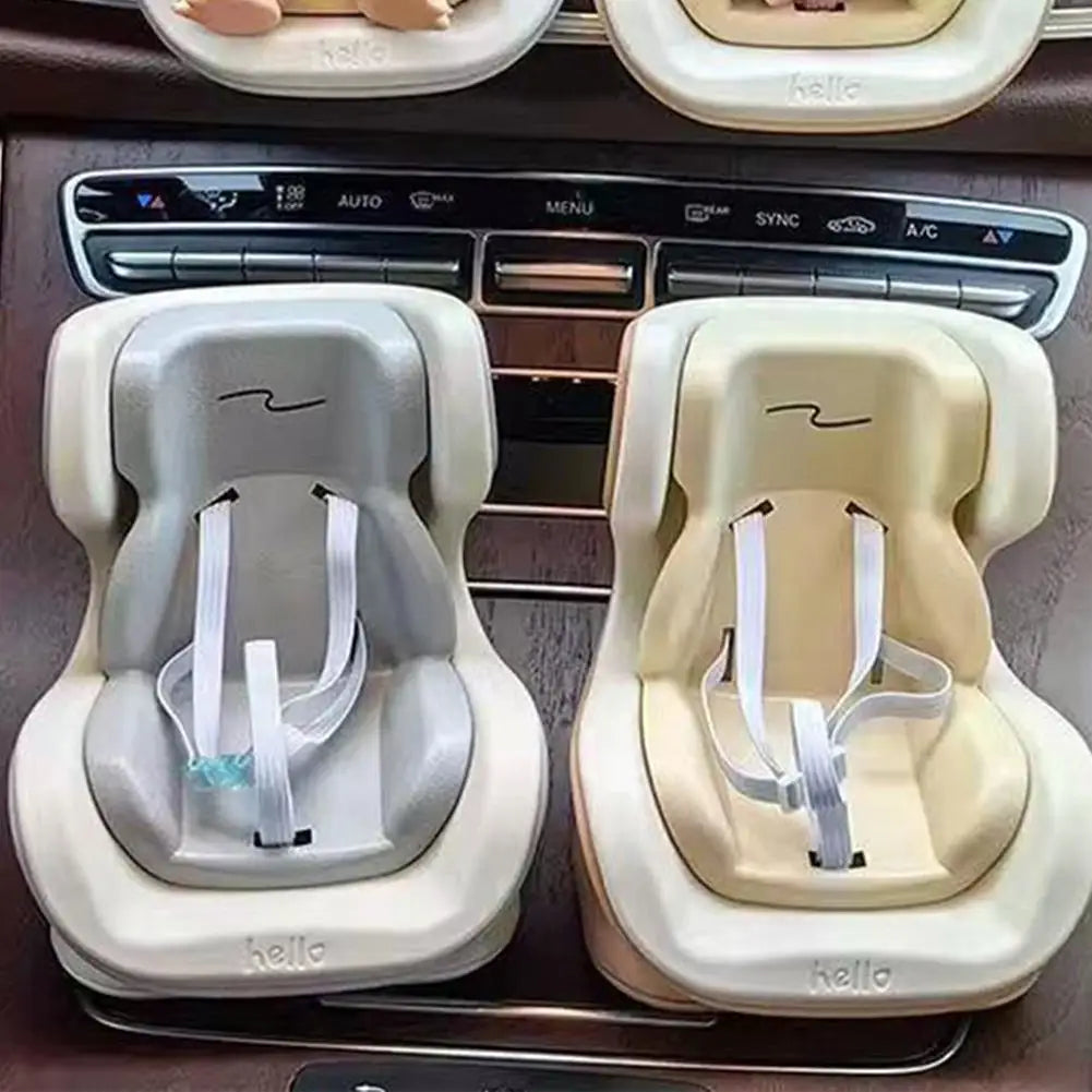 Labubu Mini Doll Car Seat with Seat Belt | Kawaii Car Decor