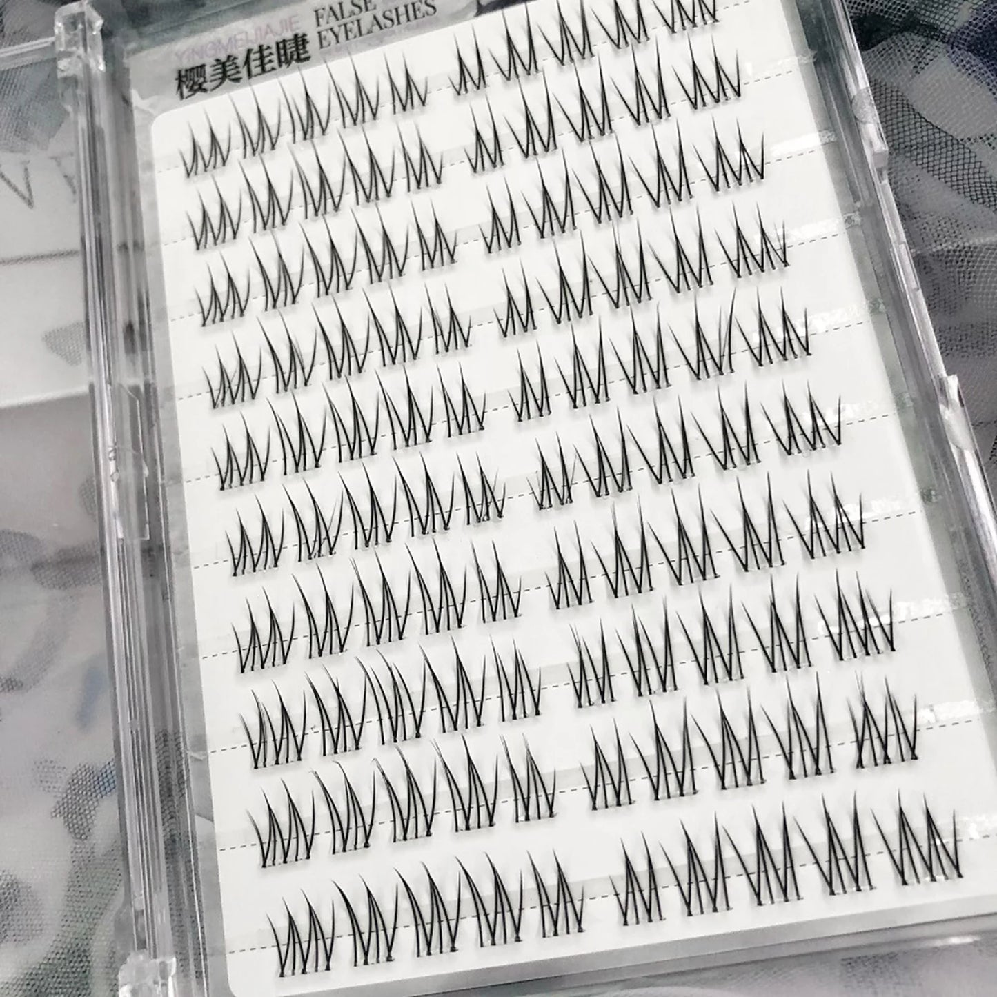 Natural Korean False Eyelash Clusters – Glue-Free DIY Lashes