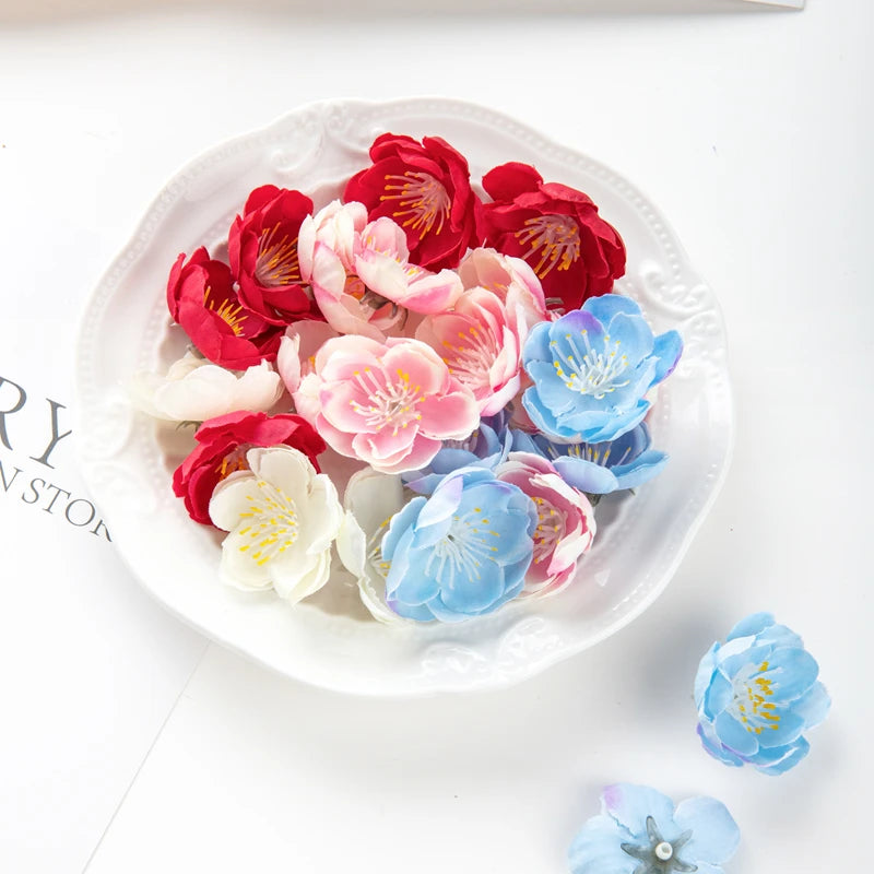 Artificial Sakura Silk Flower Heads 30/60pcs – Wedding Décor