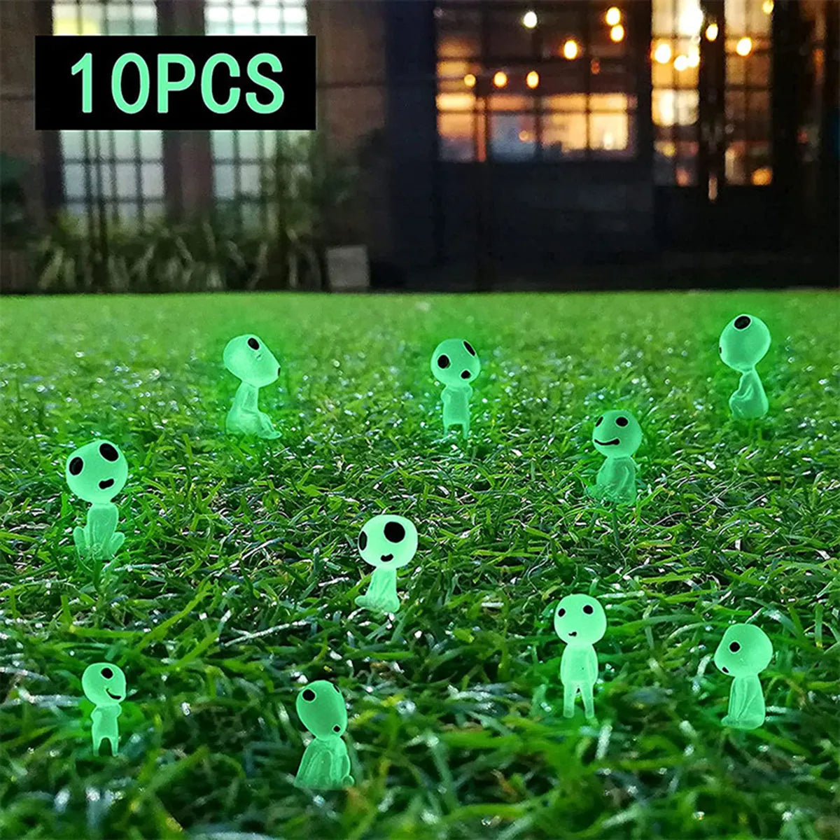10pc Glow in the Dark Princess Miniature Garden Ornaments