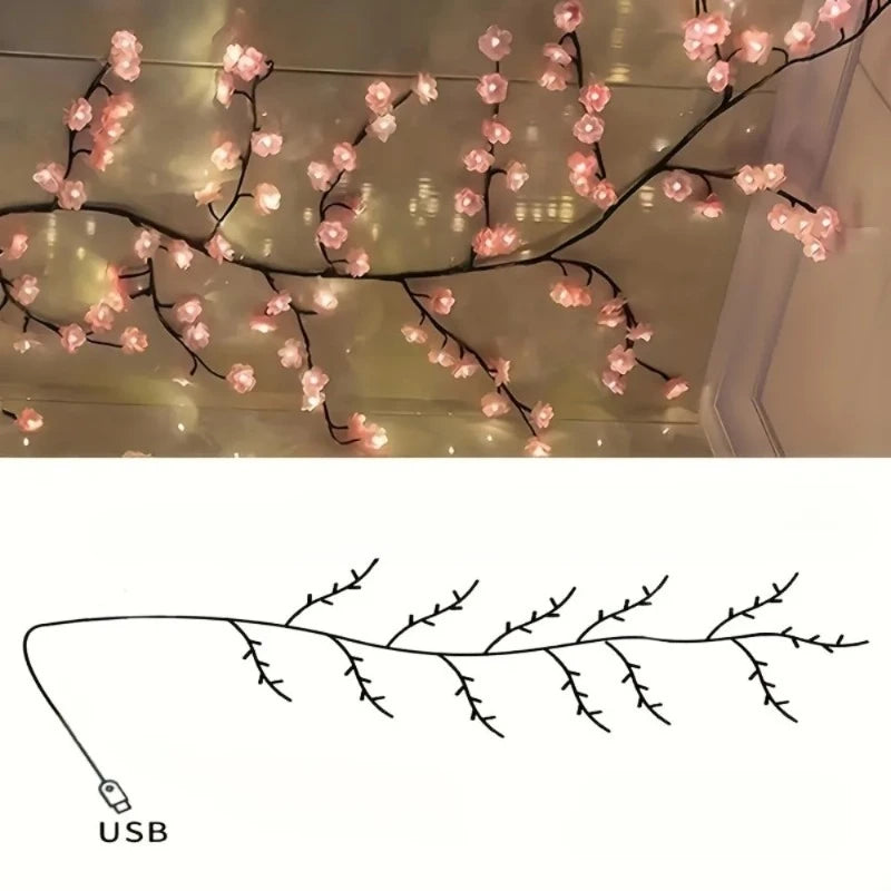 LED Cherry Blossom Branch Lights | Bendable Indoor & Outdoor Décor