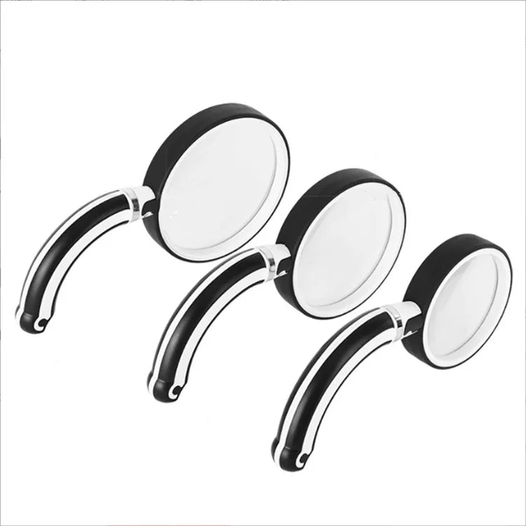 Rubber Handle Magnifier Folding and Rotating Handheld Magnifying Glass for Elderly High-Definition Reading Peaceful Pleasures Health and Wellness