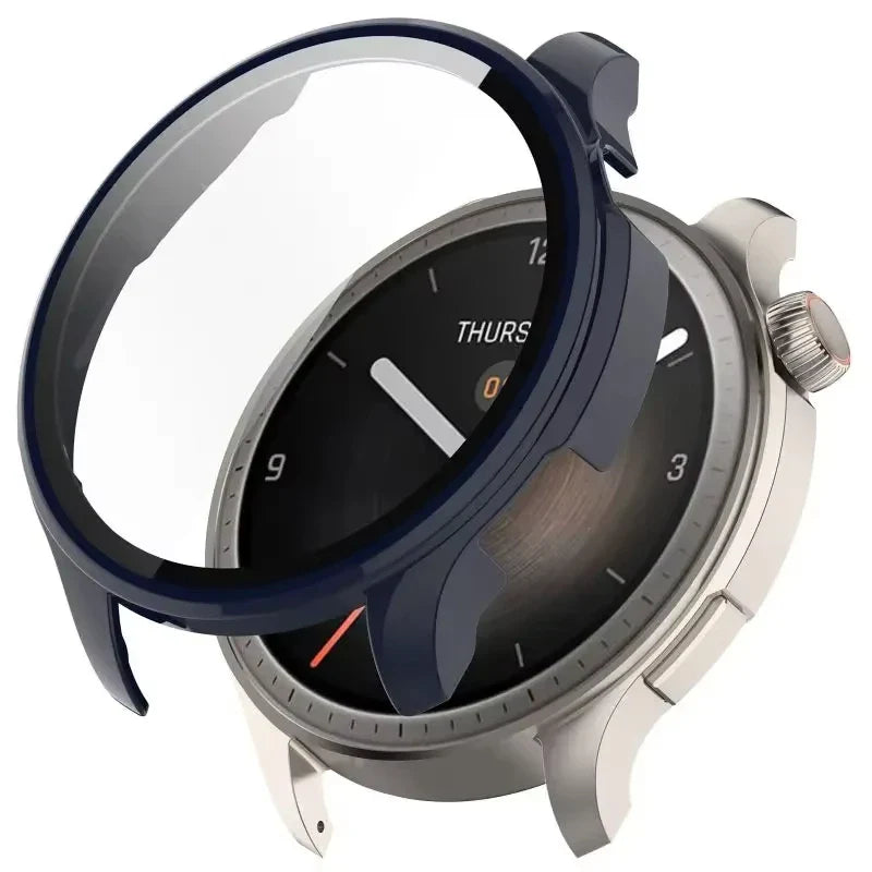 Amazfit Balance A2286 Tempered Glass Case & Screen Protector Smartwatch Protective Case Oasis Select DEEP BLUE For Amazfit Balance