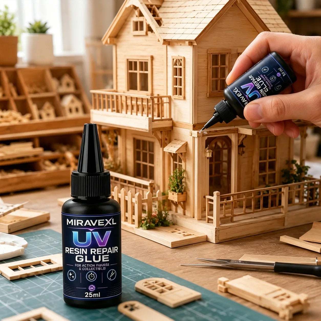 25g UV Epoxy Resin Glue – Clear, Fast-Curing DIY Craft Adhesive