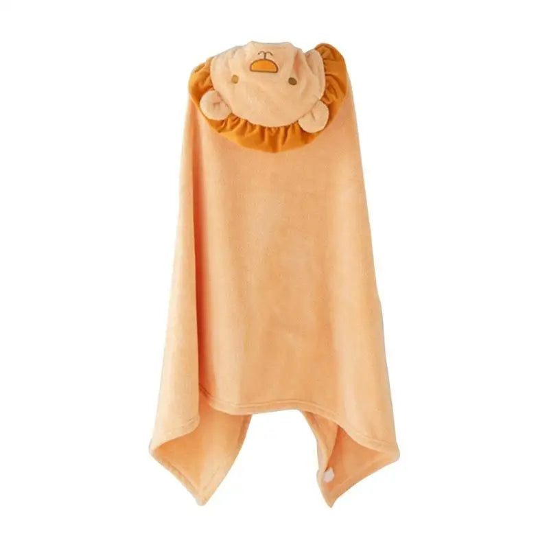 Kids Hooded Bath Towel | Soft Coral Fleece Baby Bathrobe 4–6Y
