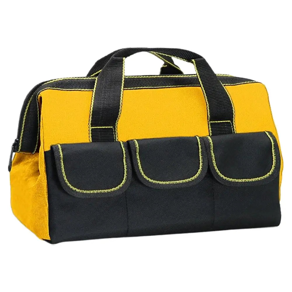 Oxford cloth Tool Bag Thicken Multifunctional Tool Storage Bag Large Capacity Wear-Resistant MultiPocket Electrician Tools Bag Peaceful Pleasures Health and Wellness Yellow