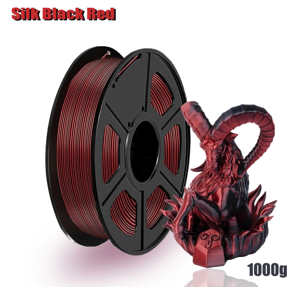 Dual Color Silk PLA Filament 1.75mm – 4 Spools 250g | DINGSUN