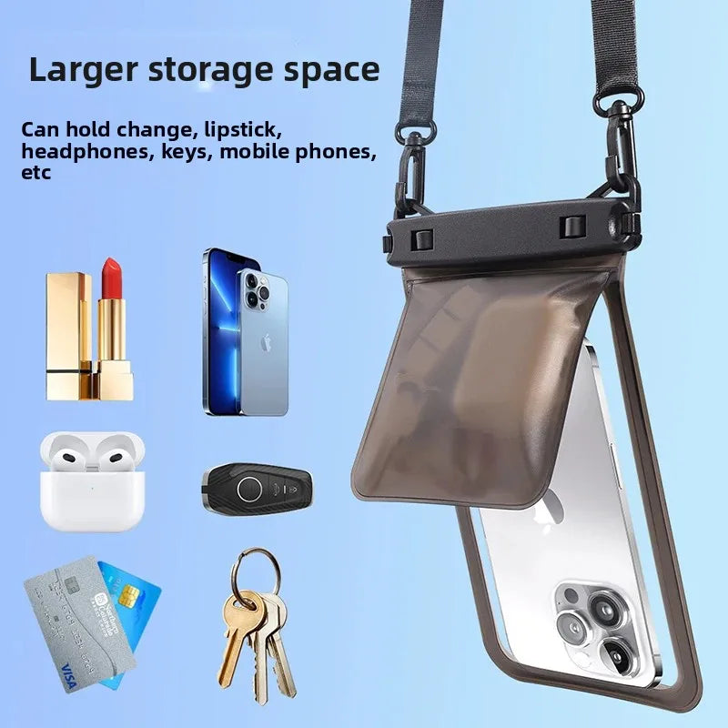 IPX8 waterproof phone pouch for swimming bag phone waterproof case mobile phone bag waterproof large waterproof case diving Peaceful Pleasures Health and Wellness