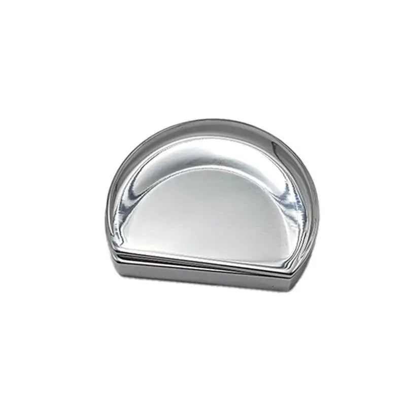 Moon-Shaped Zinc Alloy Balm Tin | Slide Lid Travel Container
