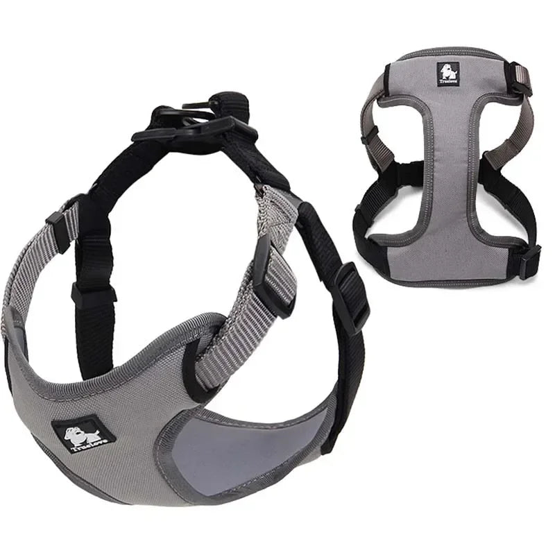 Truelove Padded Reflective Dog harness Vest Pet Step in Harness Adjustable No Pulling Pet Harnesses for Small Medium Dog TLH5951 Peaceful Pleasures Health and Wellness grey L China Mainland