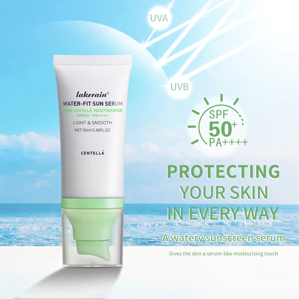 SPF50 Sunscreen Centella Lotion Korea Facial Long-Lasting Sun Protection Non-Greasy Sun Block Prevent Sunburn Face Skin Care Peaceful Pleasures Health and Wellness