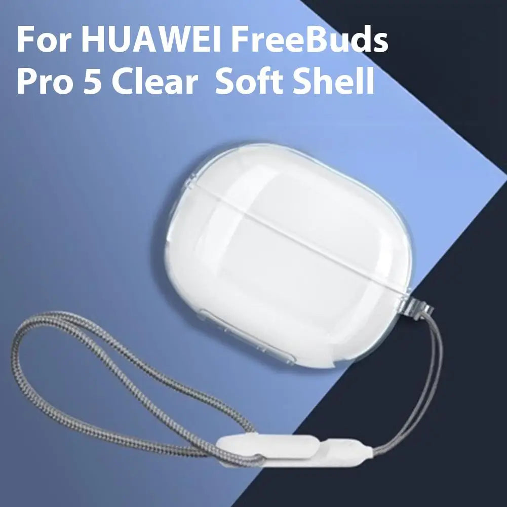 Clear TPU Case for Huawei FreeBuds Pro 5 – Anti-Yellow, Anti-Scratch with Lanyard Peaceful Pleasures Health and Wellness