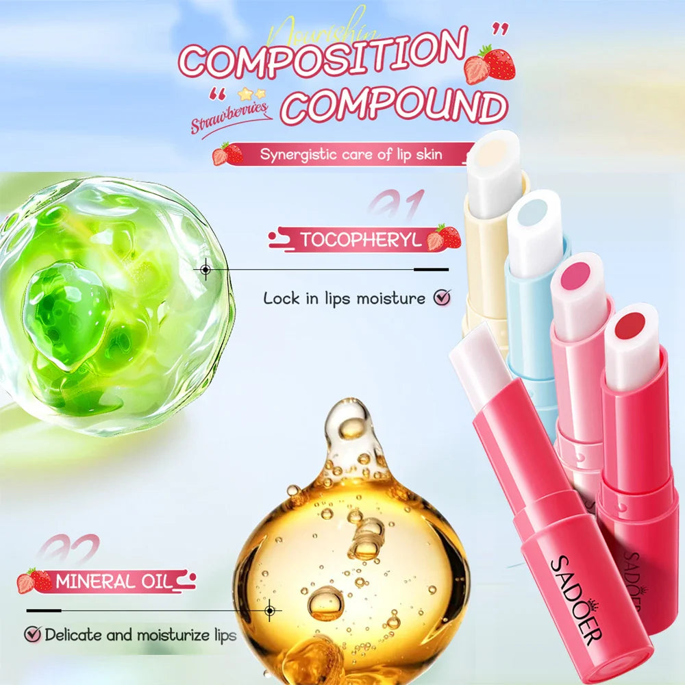 Color Changing Fruit Lip Balm – Heart Core Moisturizing