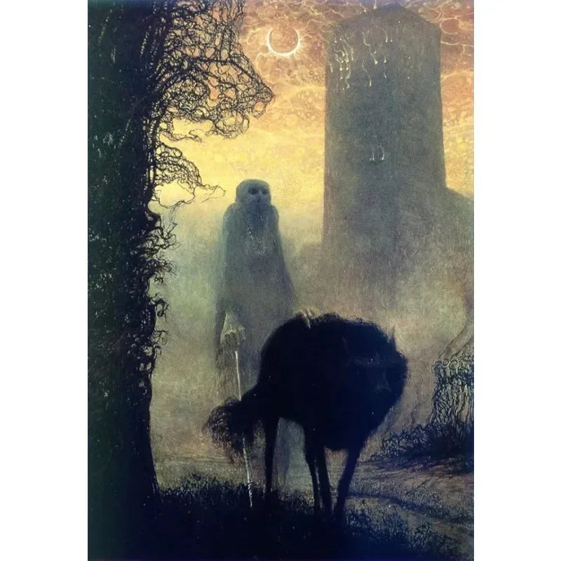 Zdzisław Beksiński Artwork Polish Surreal Dark Poster Prints Canvas Painting Gothic Wall Art for Living Room Home Decor Mural Peaceful Pleasures Health and Wellness 4 40x60cm Unframed