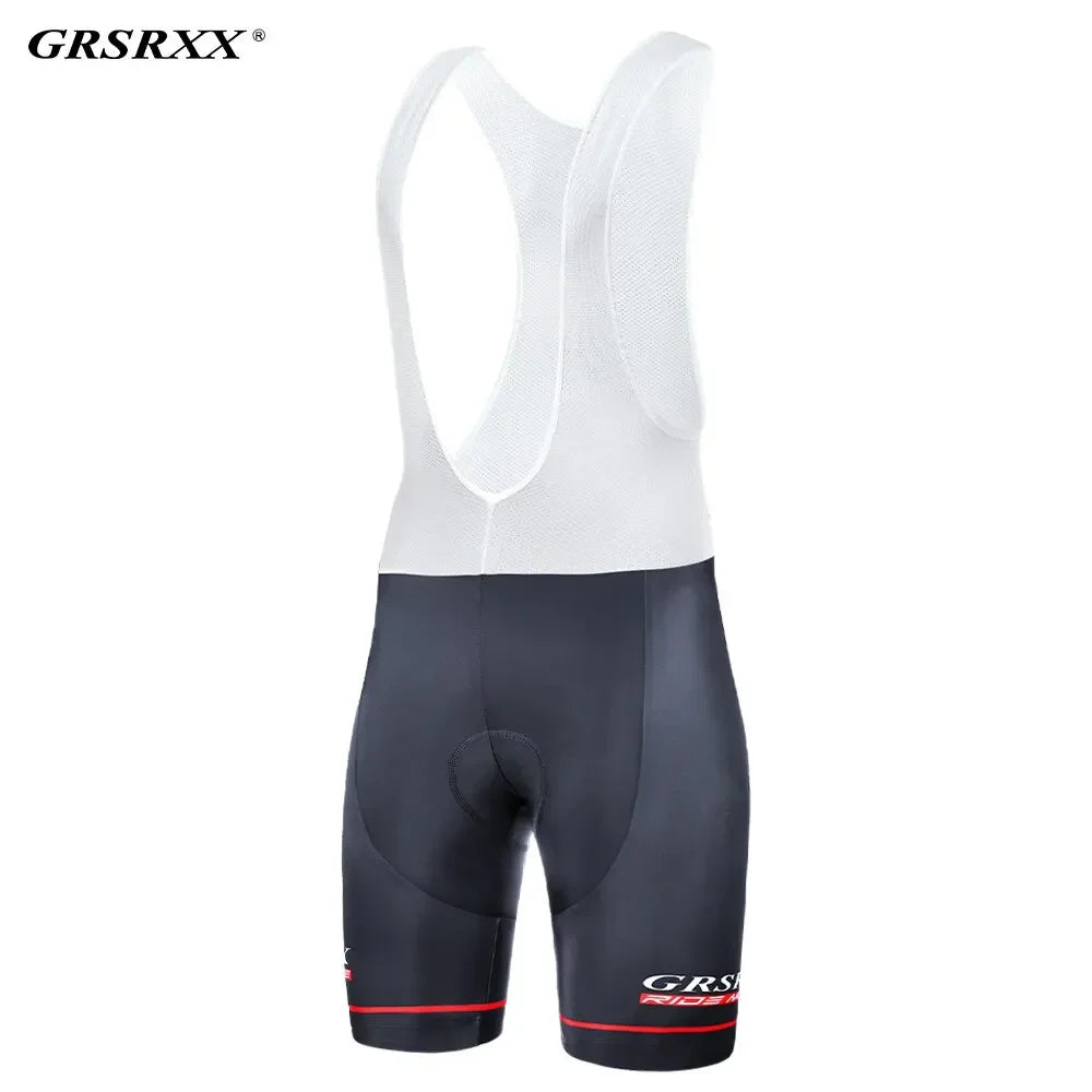 Men's Cycling Bib Shorts – 5D Gel Pad, Anti-Slip & Breathable