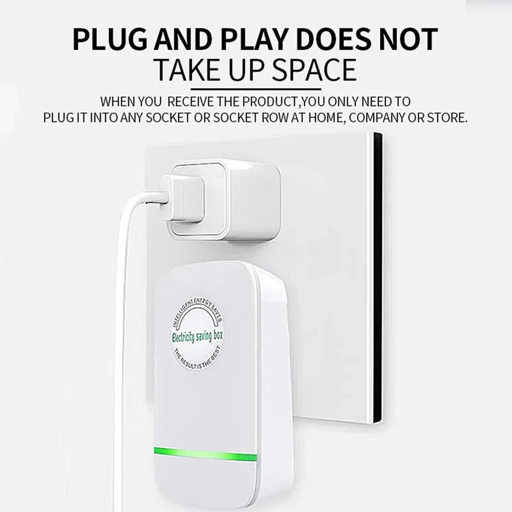 Power Saver Stable Voltage Electricity Saving Box 90V-250V EU Plug For Home Office Lower Energy Costs Peaceful Pleasures Health and Wellness
