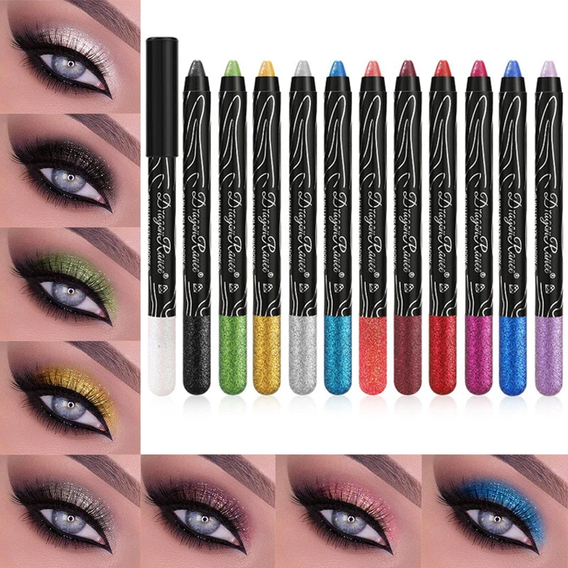 Waterproof Pearlescent Eyeshadow Pencil | Glitter Shimmer Stick