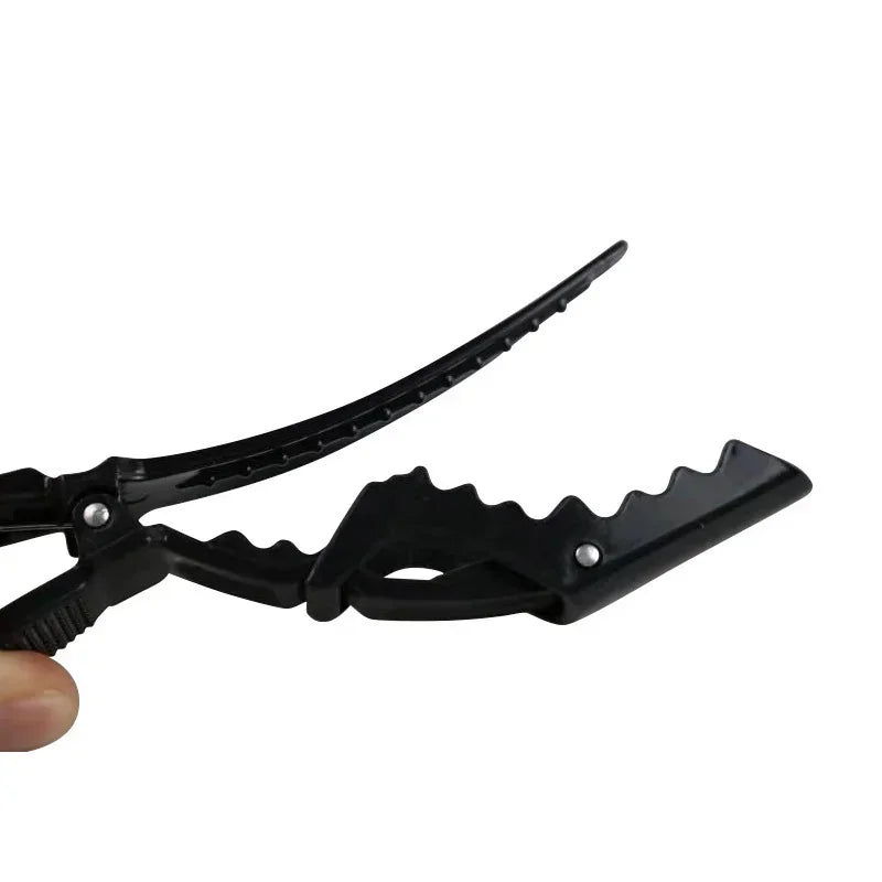 1/6pcs Black Alligator Hair Clips - Salon-Grade Non-Slip Grip, Wide Teeth & Double-Hinged for Hair Styling Clip Supplies Peaceful Pleasures Health and Wellness
