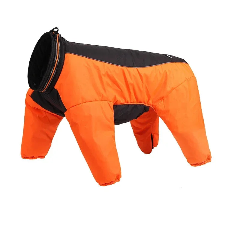 Truelove Winter Pet Dog Coat Reversible Clothes Outdoor Warm Big Small Dog Waterproof Reflective Walking Hiking Running TLG2271 Peaceful Pleasures Health and Wellness Orange Back length-25cm China Mainland