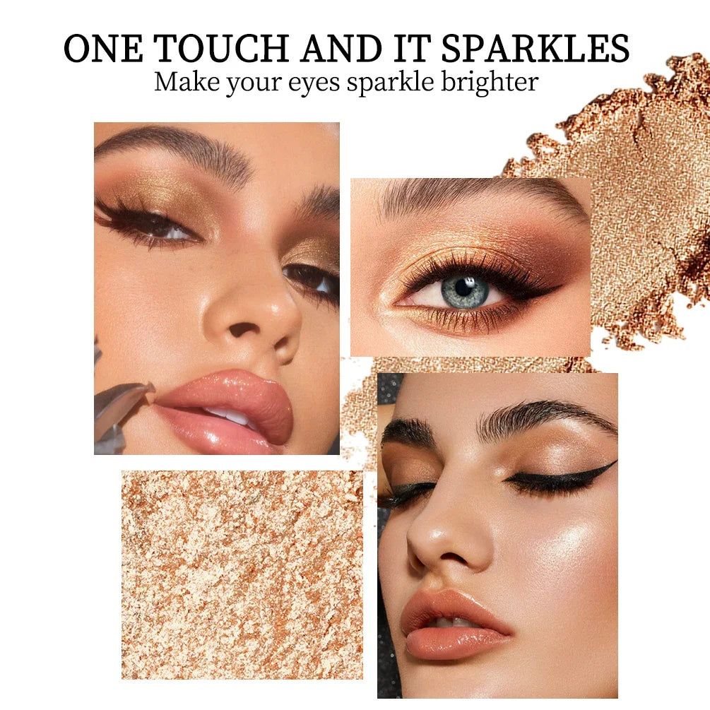 QIBEST Pearlescent Eyeshadow Stick Lasting Glitter Shimmer Colorful Eye Shadow Pencil Makeup Highlighter Brighten Lying Silkworm Peaceful Pleasures Health and Wellness