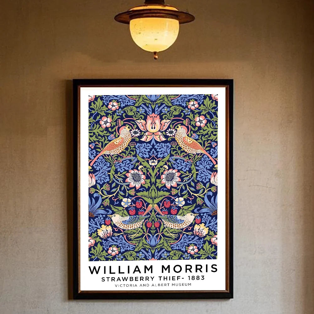 William Morris Animals & Flowers Wall Poster | HD PVC Art