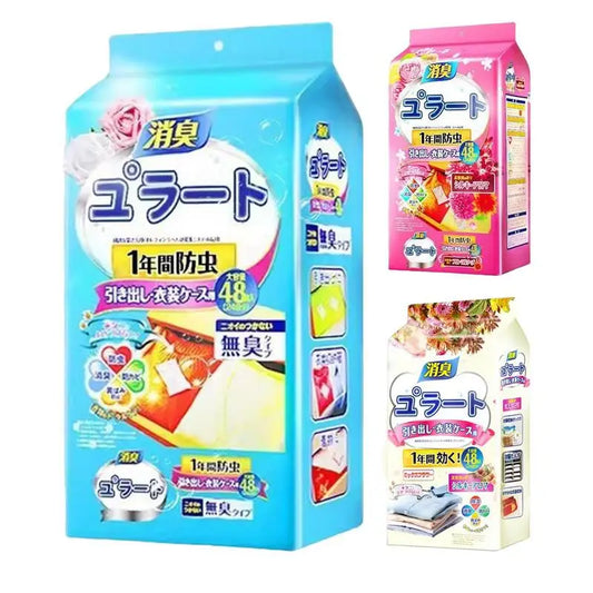 Scented Sachets 48pcs Scent Bags Closet Sachets Dresser Drawer Scents Freshener Closet Smell Freshener Long Lasting For Closet Peaceful Pleasures Health and Wellness Blue China Mainland