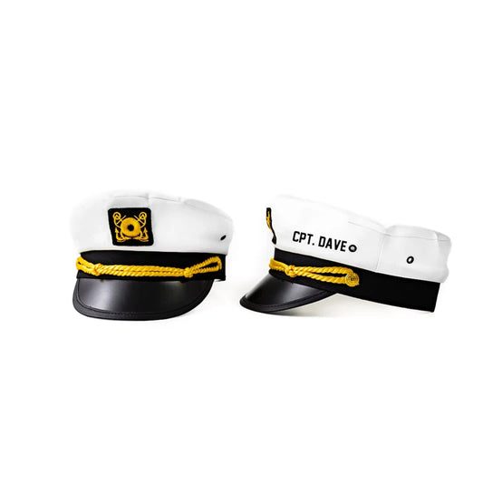 Personalized Nautical Captain Hat | Custom Sailor Cap for Parties Custom Party Hat Peaceful Pleasures Health and Wellness Custom 1pcs