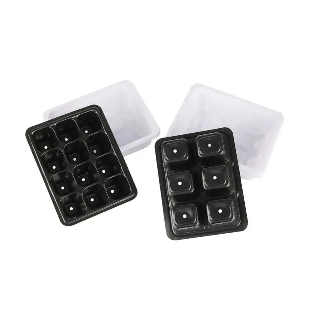12-Cell Seedling Tray with Cover – Portable Germination Box