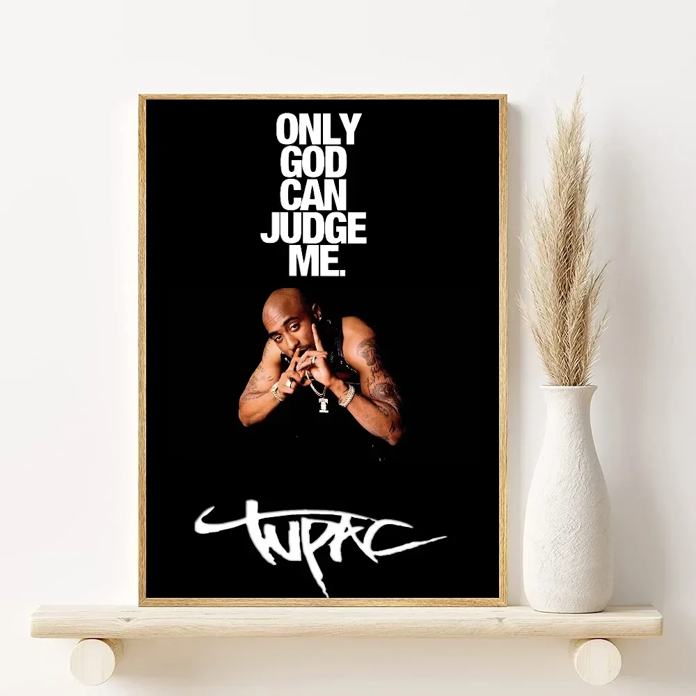 2Pac Minimalist Canvas Poster | Hip-Hop Wall Art Decor