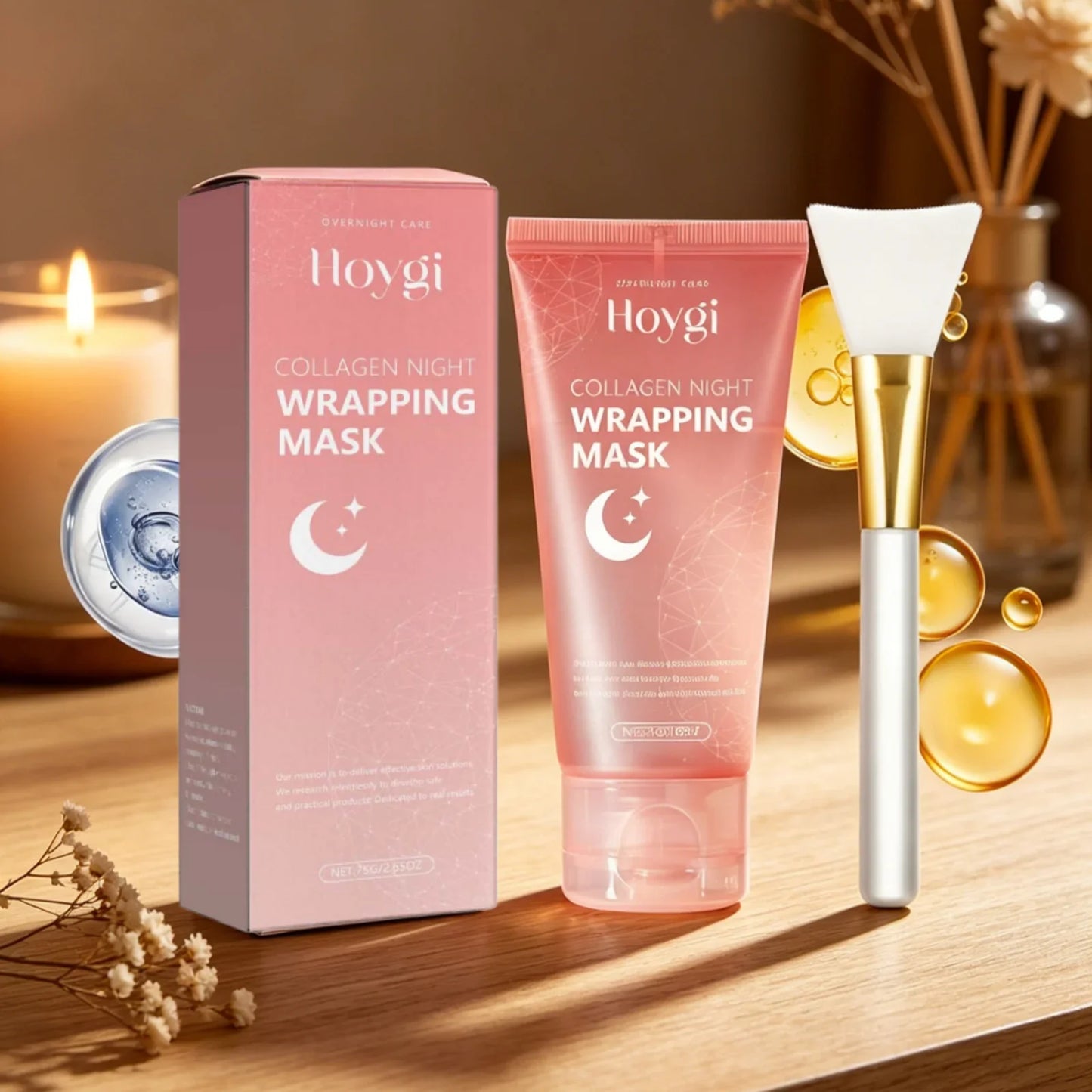 Hoygi Collagen Night Peel Mask – Firm, Brighten & Shrink Pores