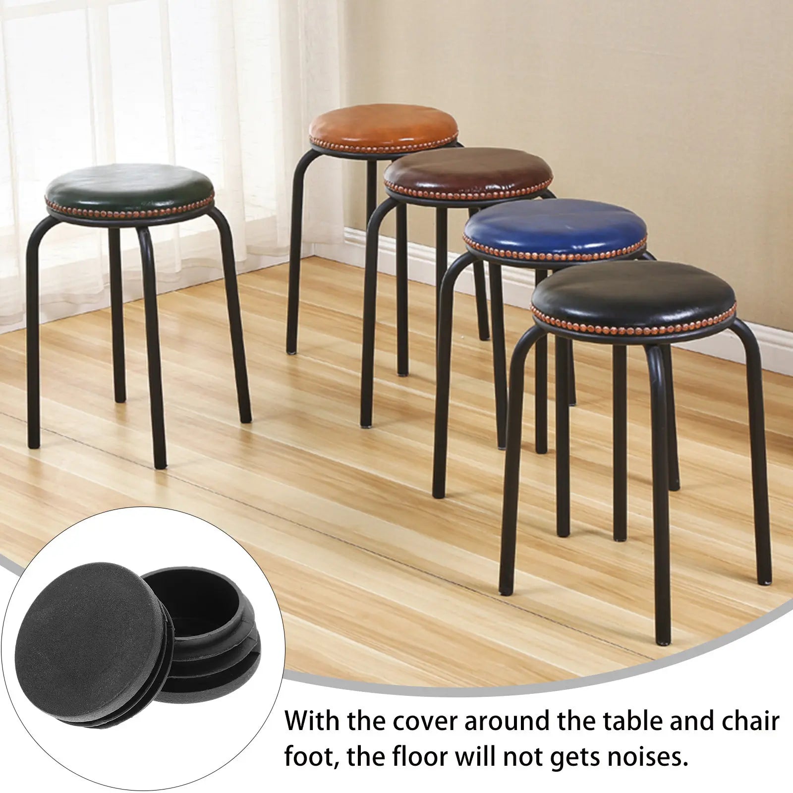 16Pcs Thickened Tubing Caps Plastic Furniture Feet Covers Chair Leg Protectors Floor Tubing Plug Caps Plastic Plugs Covers Peaceful Pleasures Health and Wellness