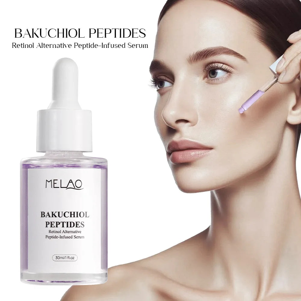 Bakuchiol Facial Rejuvenation Serum Anti Wrinkle Fade Fine Lines Firming Skin Elasticity Improve Radiance Face Hydrating Essence Peaceful Pleasures Health and Wellness