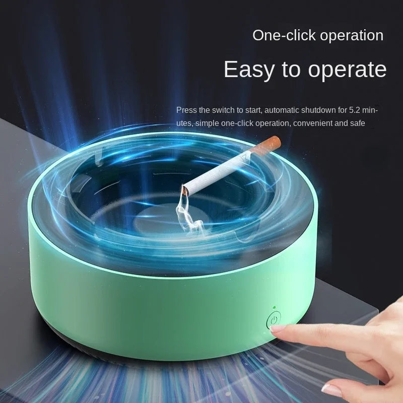 Portable Smokeless Ashtray Air Purifier Multi Filtration Removes Smoke Odor for Home Office Car Passive Smoking Protection Peaceful Pleasures Health and Wellness